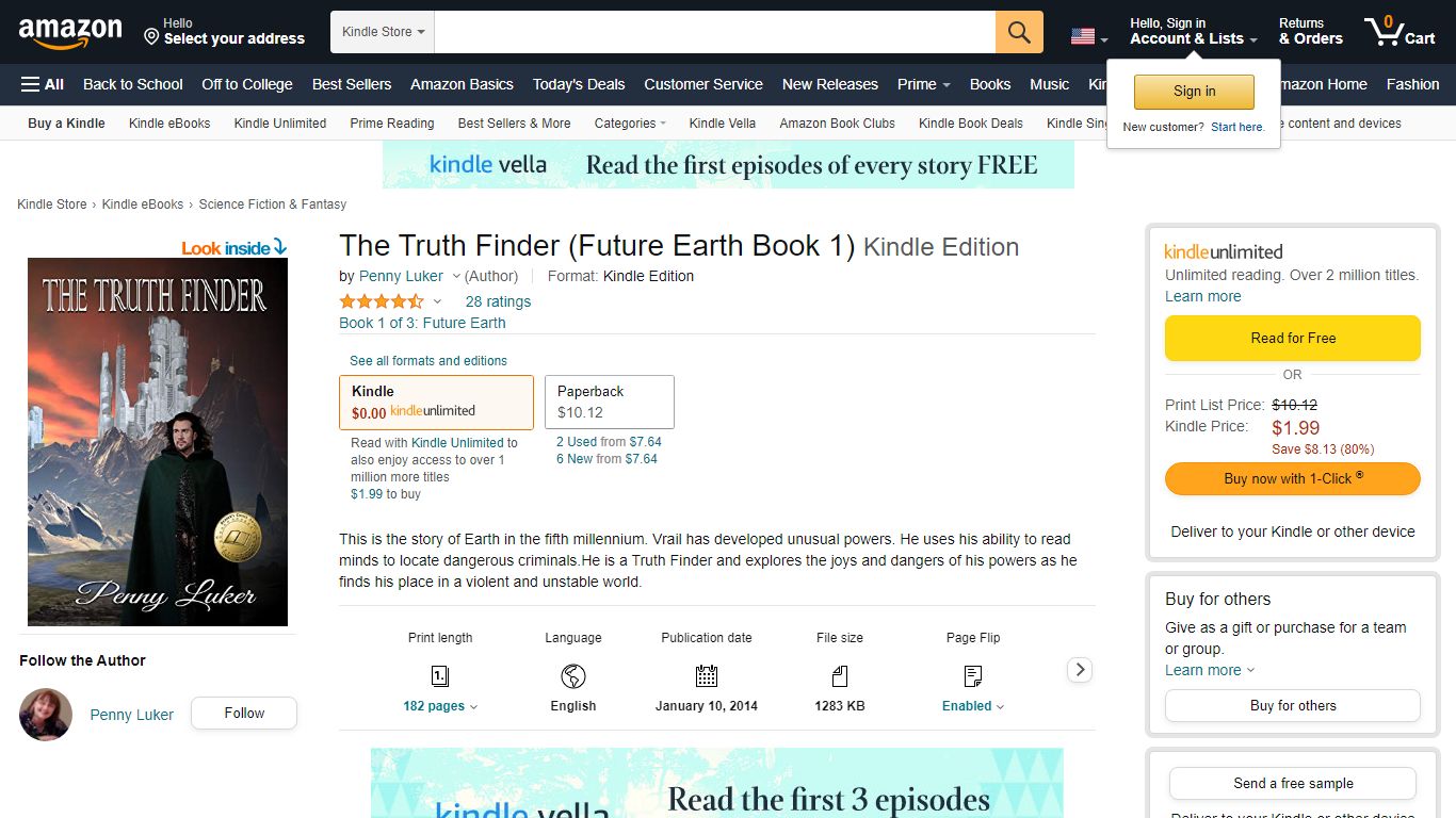 The Truth Finder (Future Earth Book 1) Kindle Edition